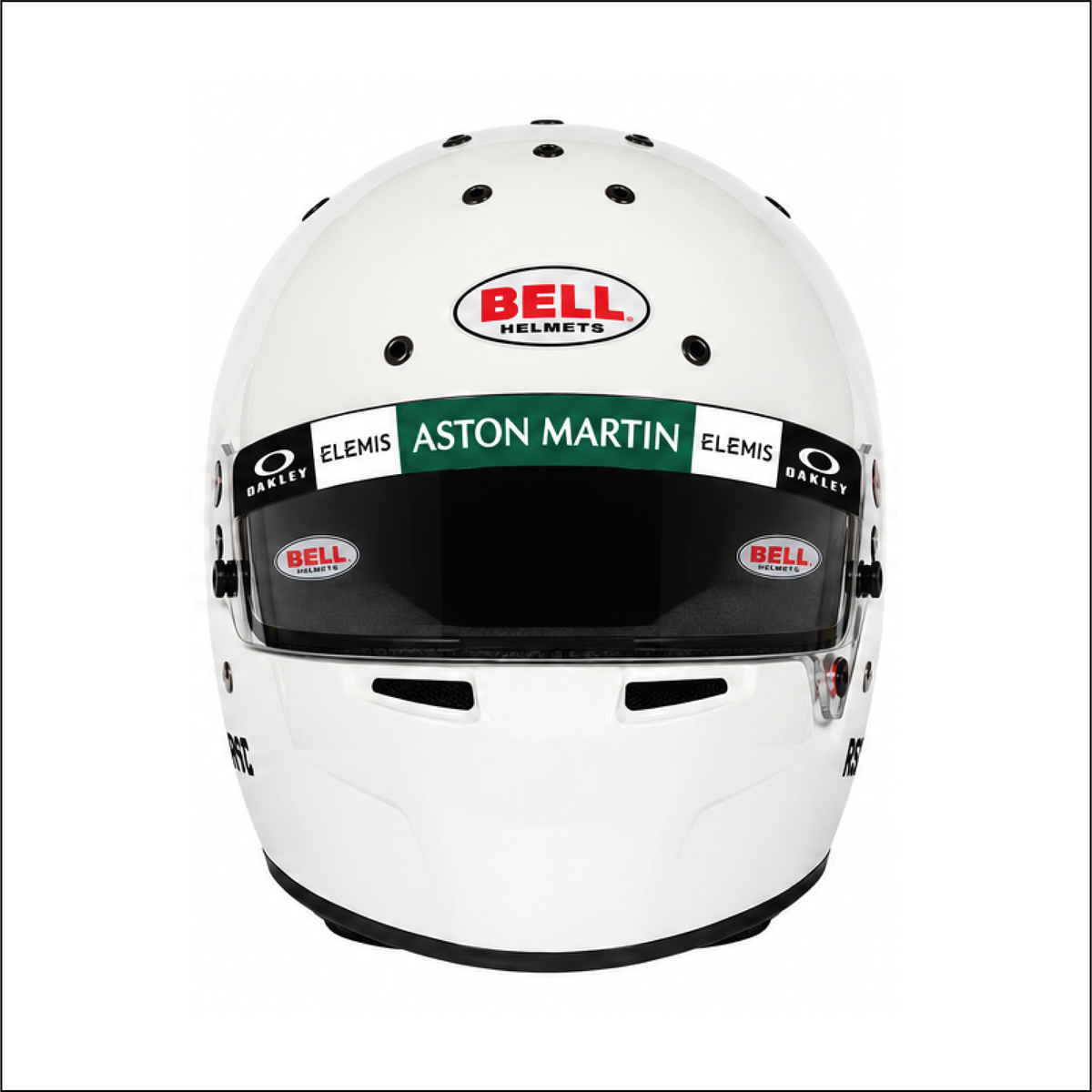 Autocollant bandeau de visière réplique casque Aston Martin F1
