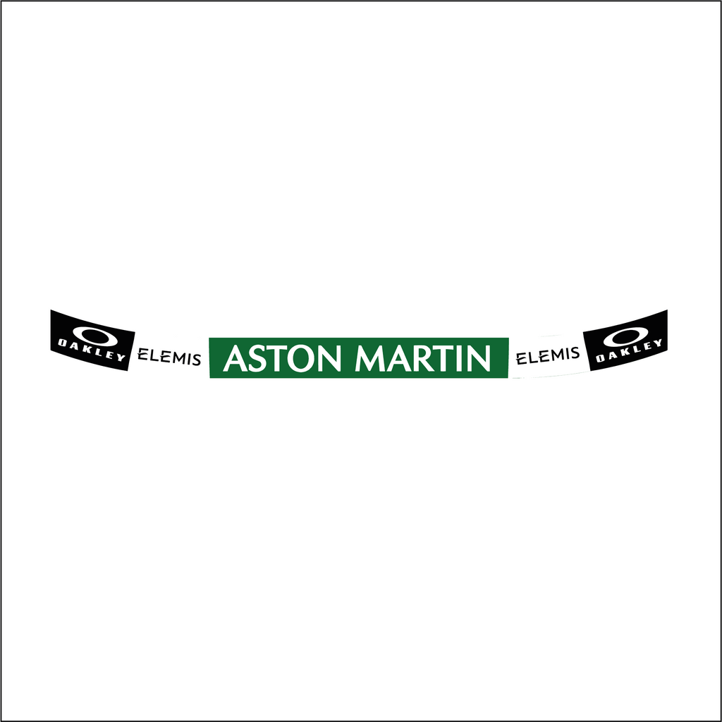 Autocollant bandeau de visière réplique casque Aston Martin F1