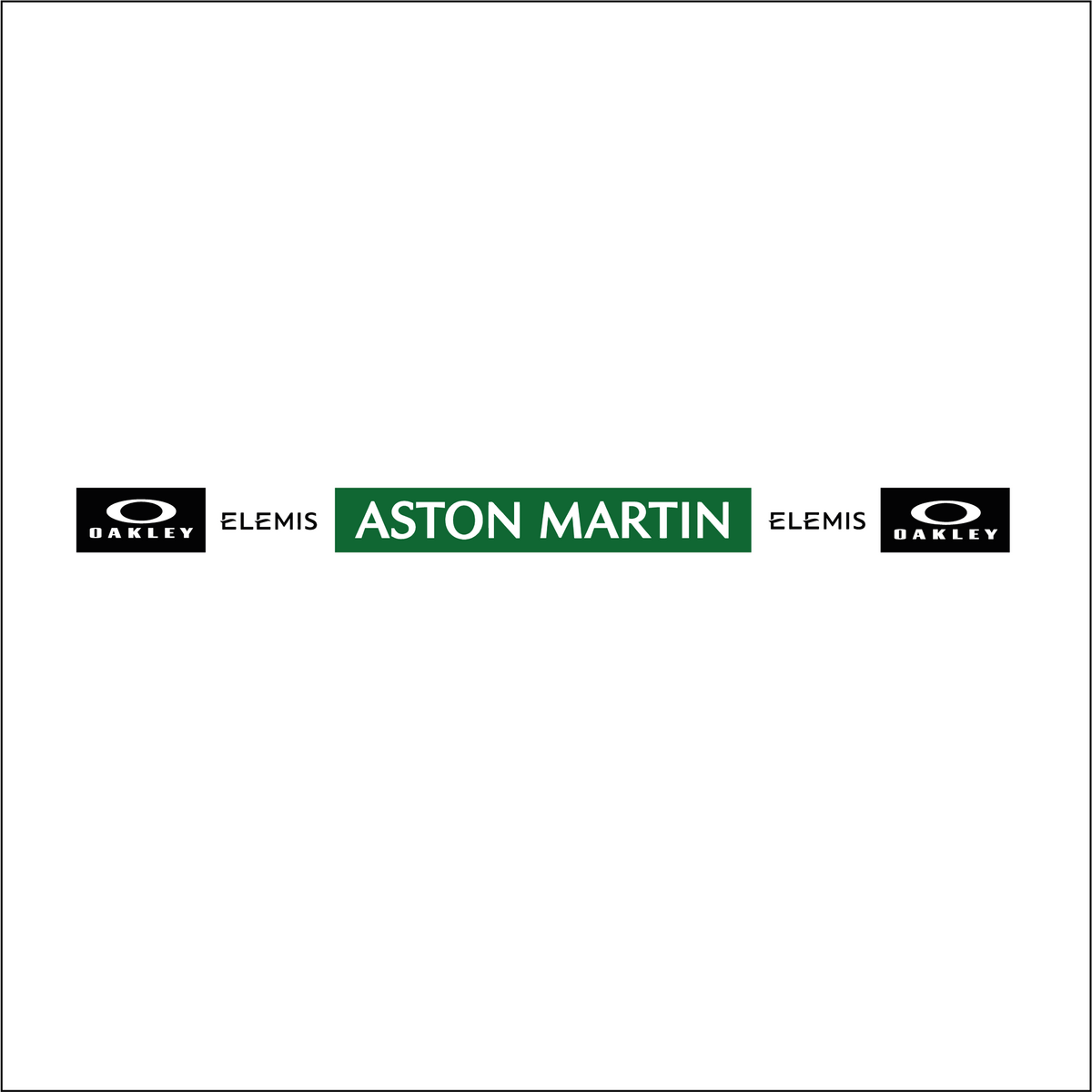 Autocollant bandeau de visière réplique casque Aston Martin F1
