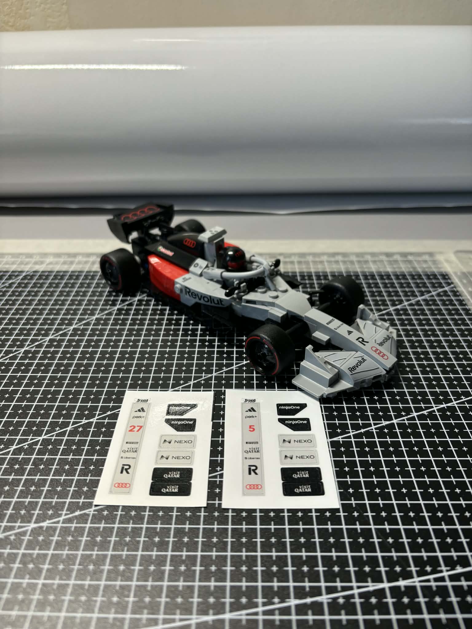 Pack de stickers Audi F1 Team édition livrée 2026 pour Lego Speed Champion 77259 Nico Hulkenberg - Gabriel Bortoleto