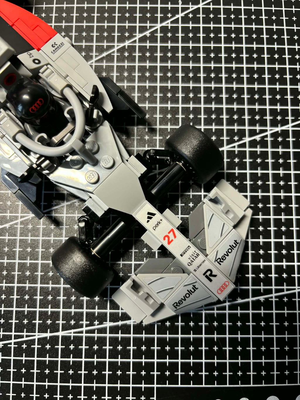 Audi F1 Team sticker pack, 2026 livery edition, for Lego Speed ​​Champion 77259 Nico Hulkenberg - Gabriel Bortoleto