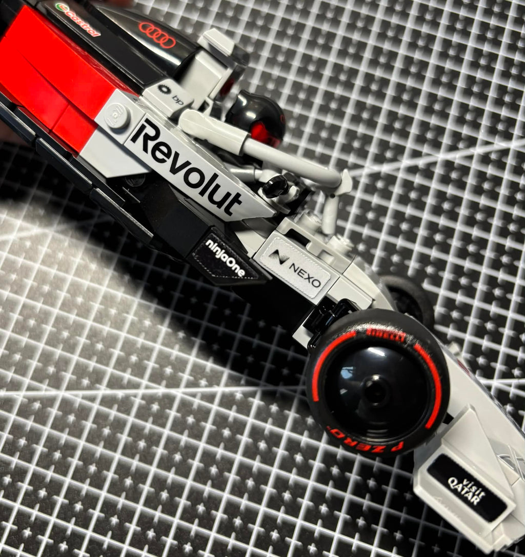 Audi F1 Team sticker pack, 2026 livery edition, for Lego Speed ​​Champion 77259 Nico Hulkenberg - Gabriel Bortoleto