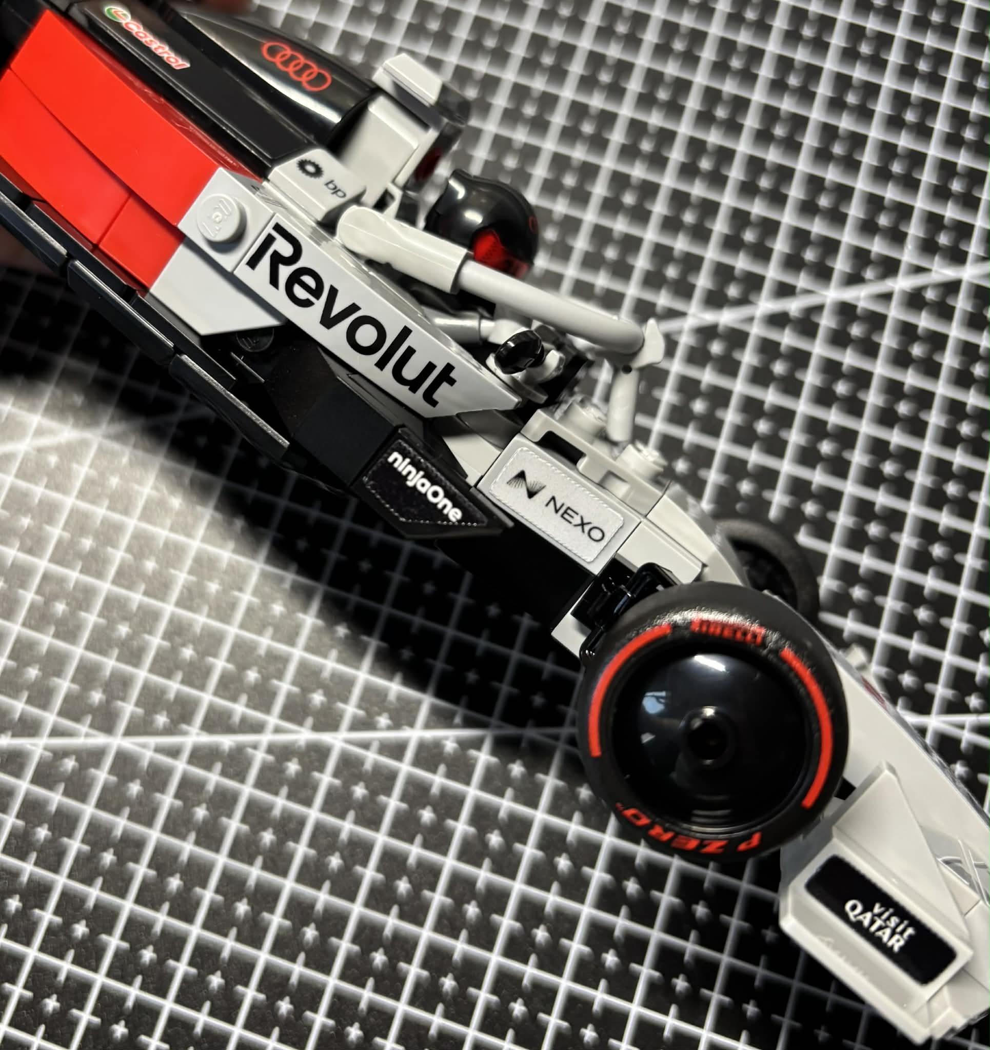 Pack de stickers Audi F1 Team édition livrée 2026 pour Lego Speed Champion 77259 Nico Hulkenberg - Gabriel Bortoleto