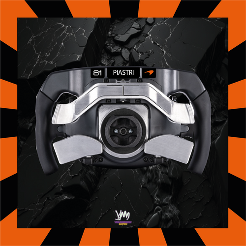 Autocollant pour l'arrière du volant Thrustmaster SF1000 - McLaren F1 Norris / Piastri