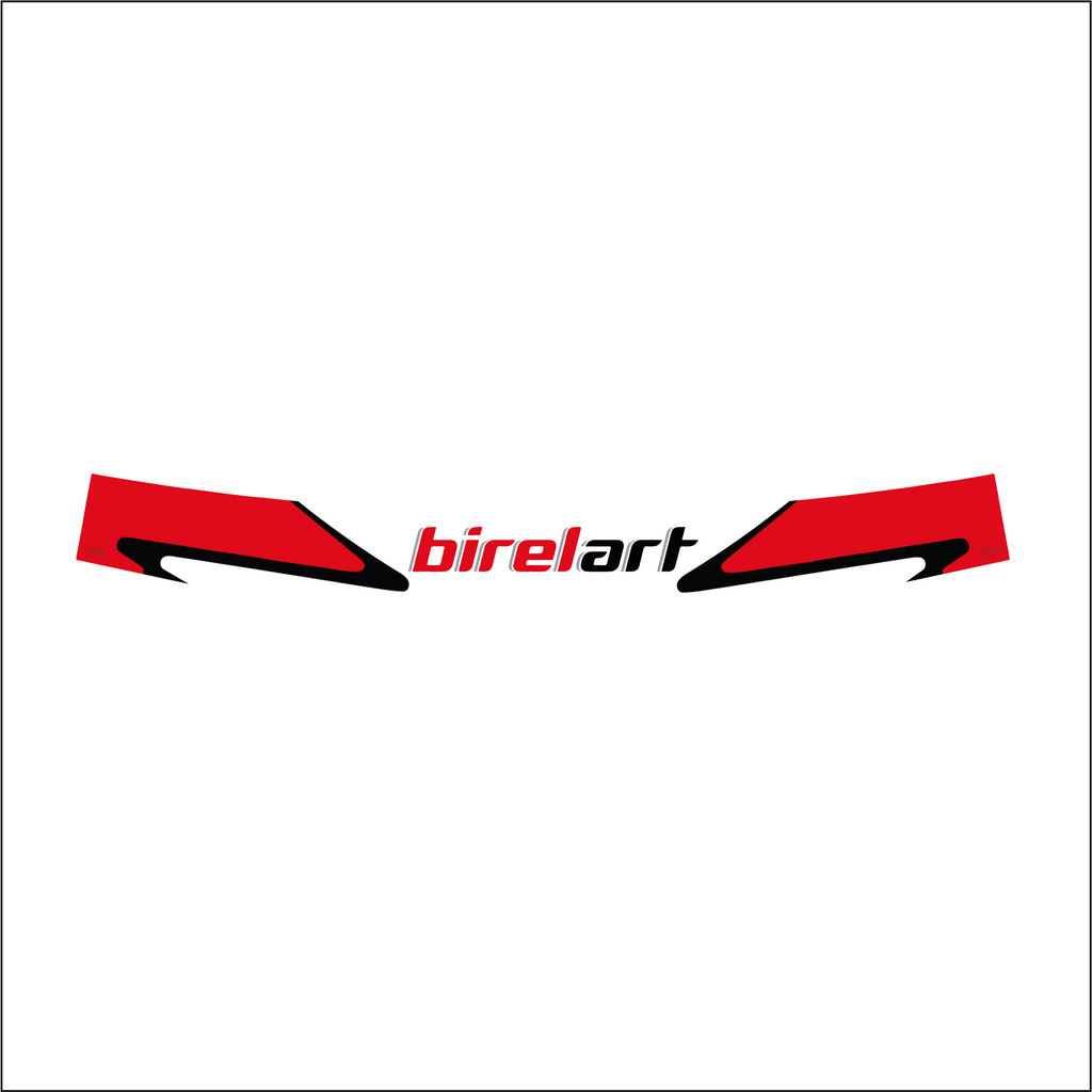 Autocollant bandeau de visière karting Birel ART