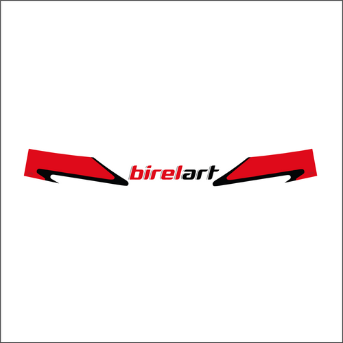 Autocollant bandeau de visière karting Birel ART