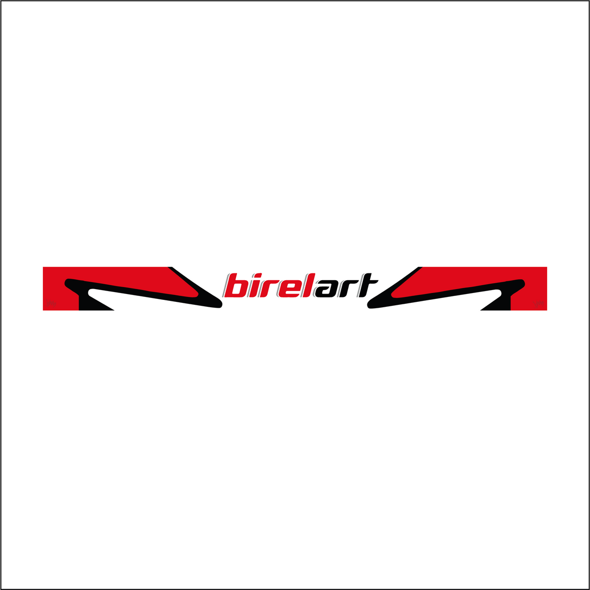 Autocollant bandeau de visière karting Birel ART