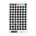 SIM Racing Steering Wheel Button Stickers / Button Box - 10mm Fanatec