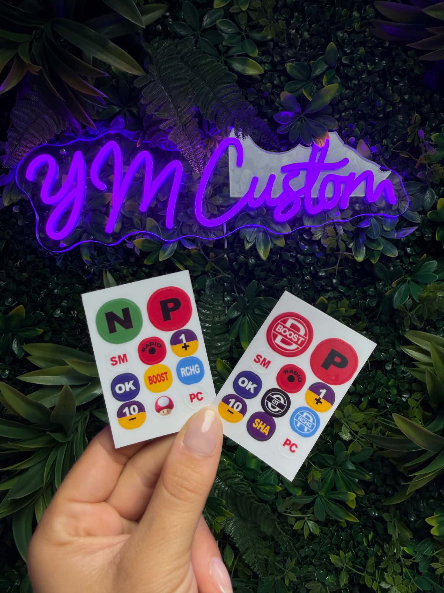 Sticker pack for Thrustmaster Ferrari F1 SF1000 steering wheel buttons – 2026 version