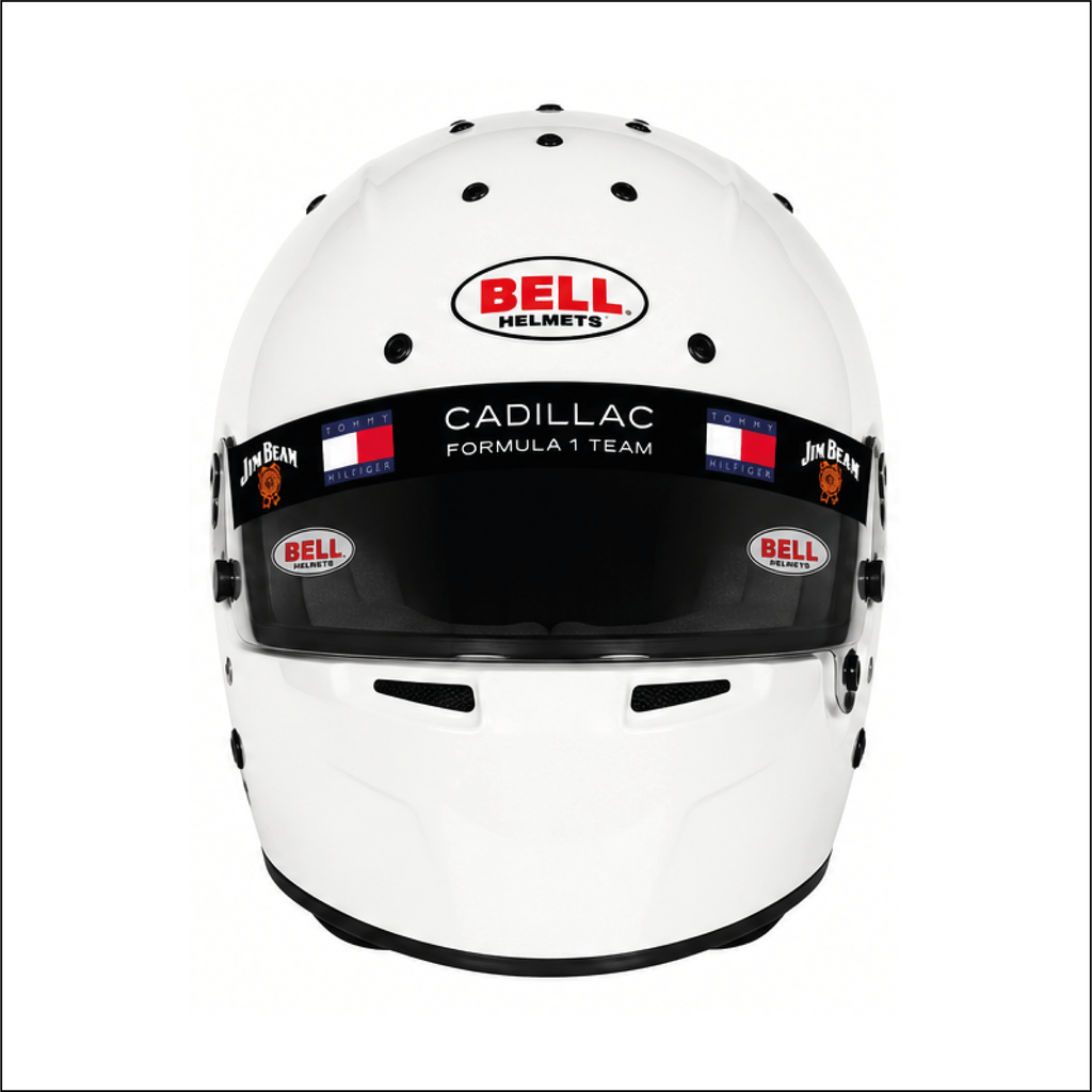Autocollant bandeau de visière réplique casque Cadillac F1 Team