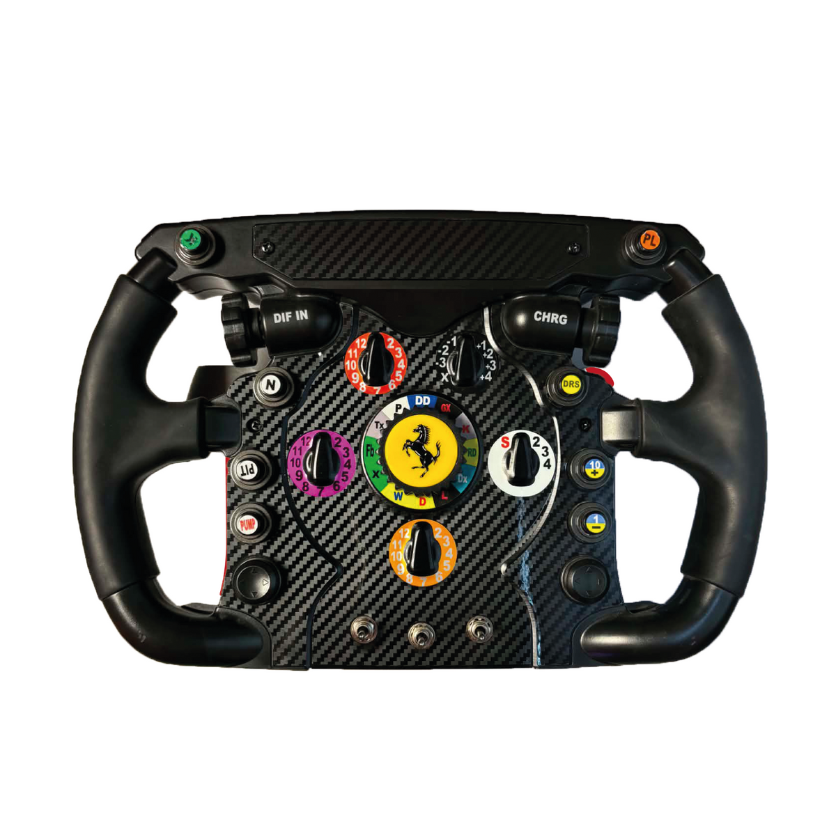 Carbon fiber effect sticker for Thrustmaster F1 Add-On steering wheel