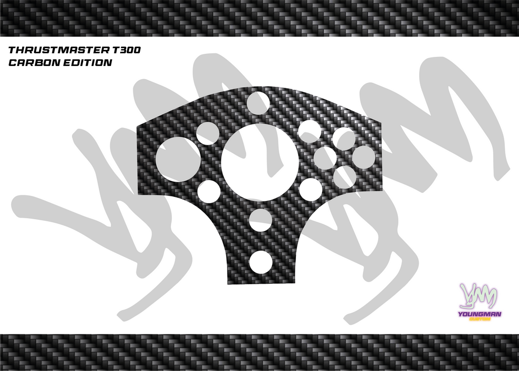 Stickers for Thrustmaster T300 RS GT - Carbon edition