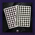 SIM Racing Steering Wheel Button Stickers / Button Box - 10mm Fanatec
