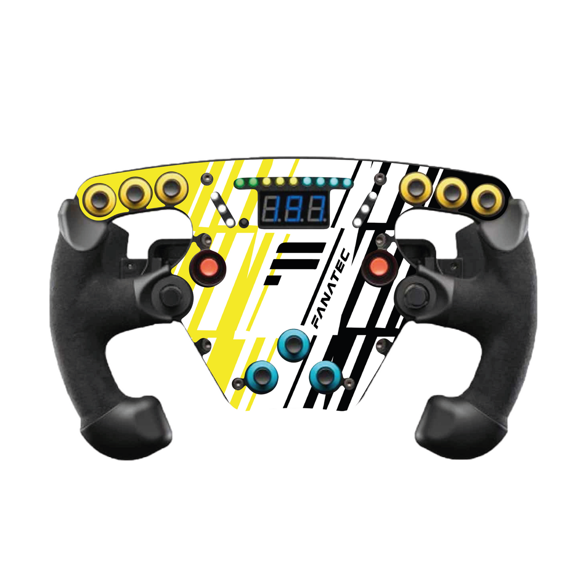 Fanatec Esport F1 V1 and V2 steering wheel sticker - Fanatec Black Falcon