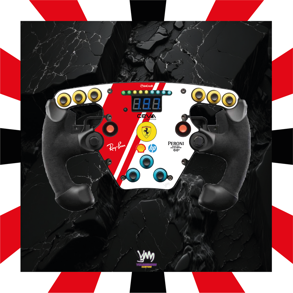 Stickers pour volant Fanatec Esport F1 V1 et V2 - Ferrari F1 HP