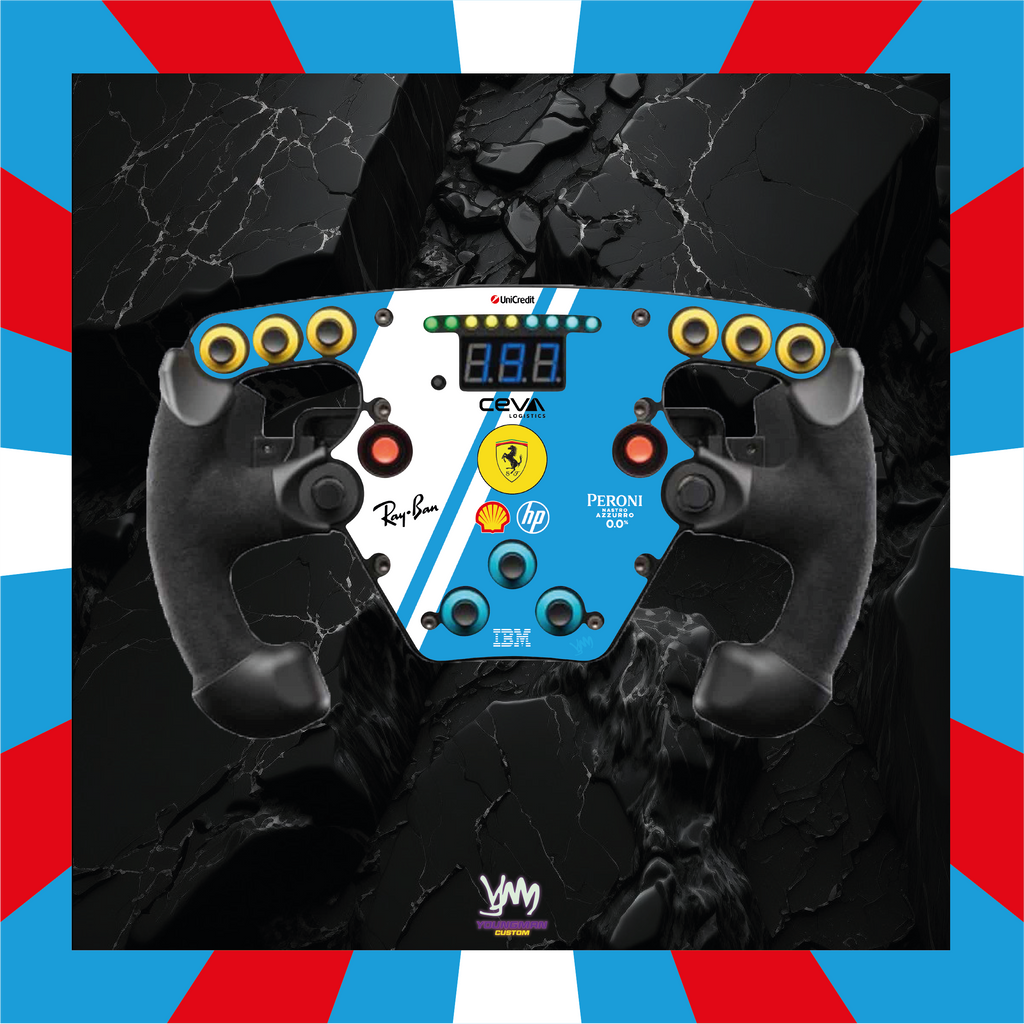 Stickers pour volant Fanatec Esport F1 V1 et V2 - Ferrari F1 HP