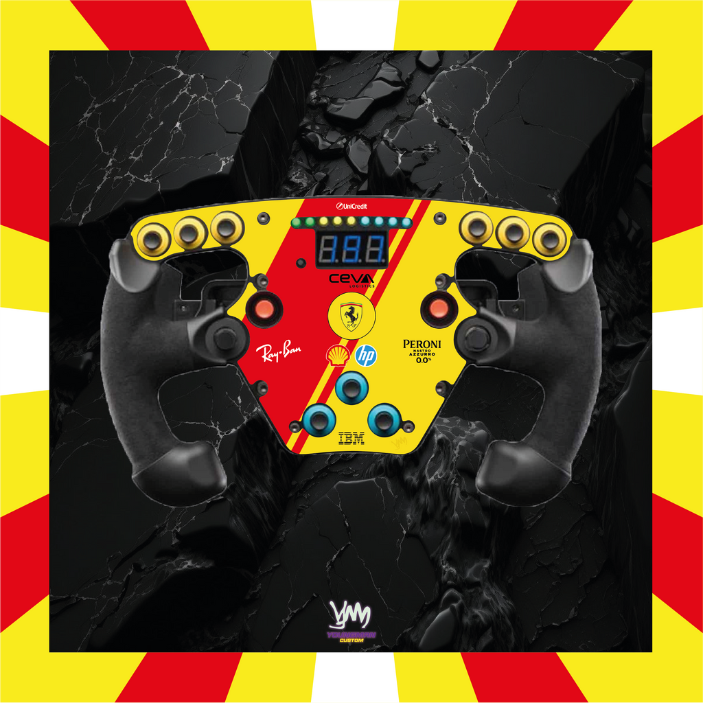 Stickers pour volant Fanatec Esport F1 V1 et V2 - Ferrari F1 HP