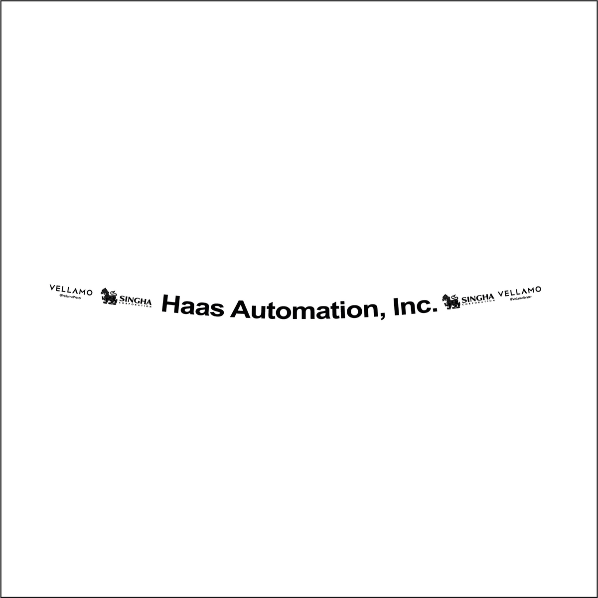 Autocollant bandeau de visière réplique casque HAAS TGR F1