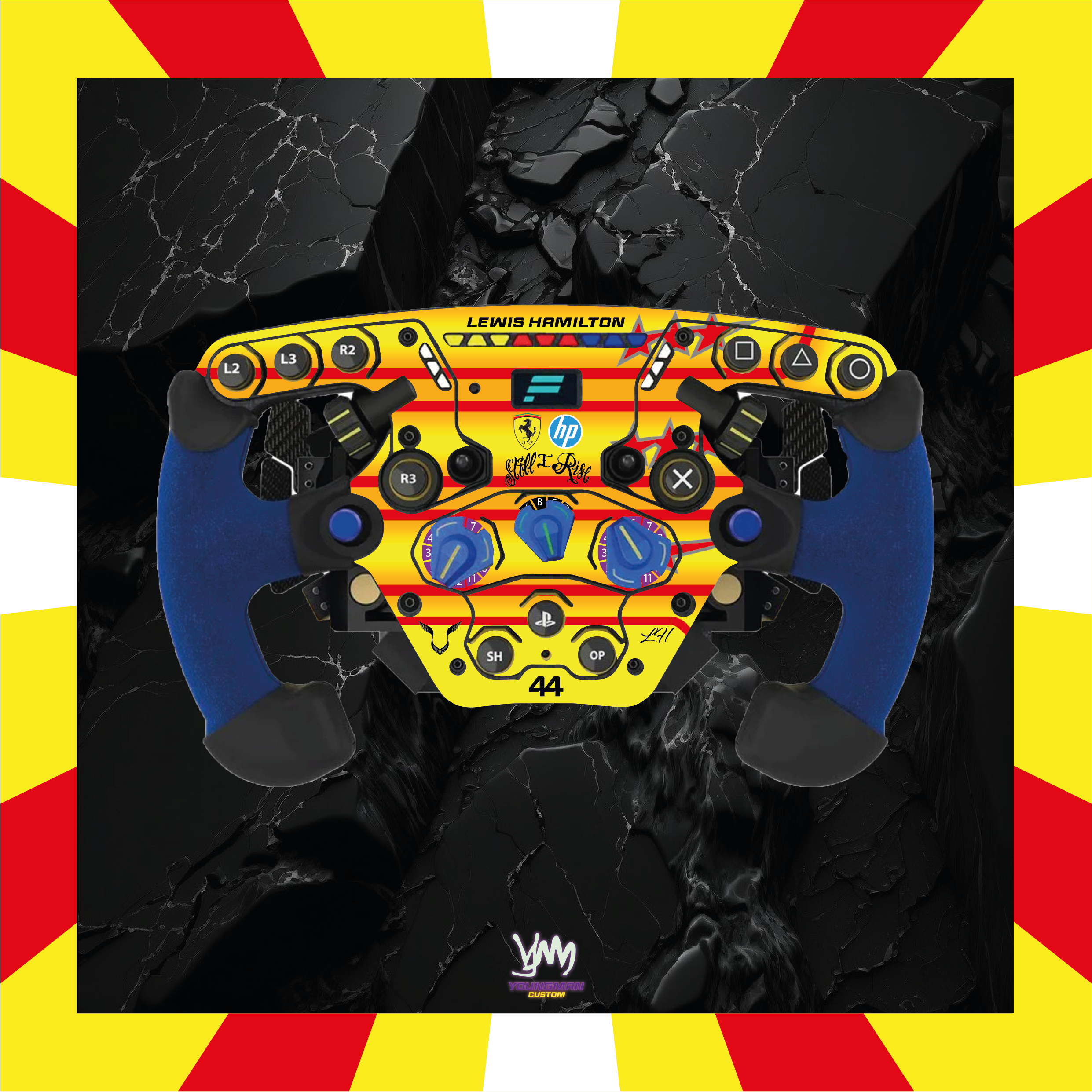 Sticker pour volant complet Fanatec Podium - Lewis Hamilton edition