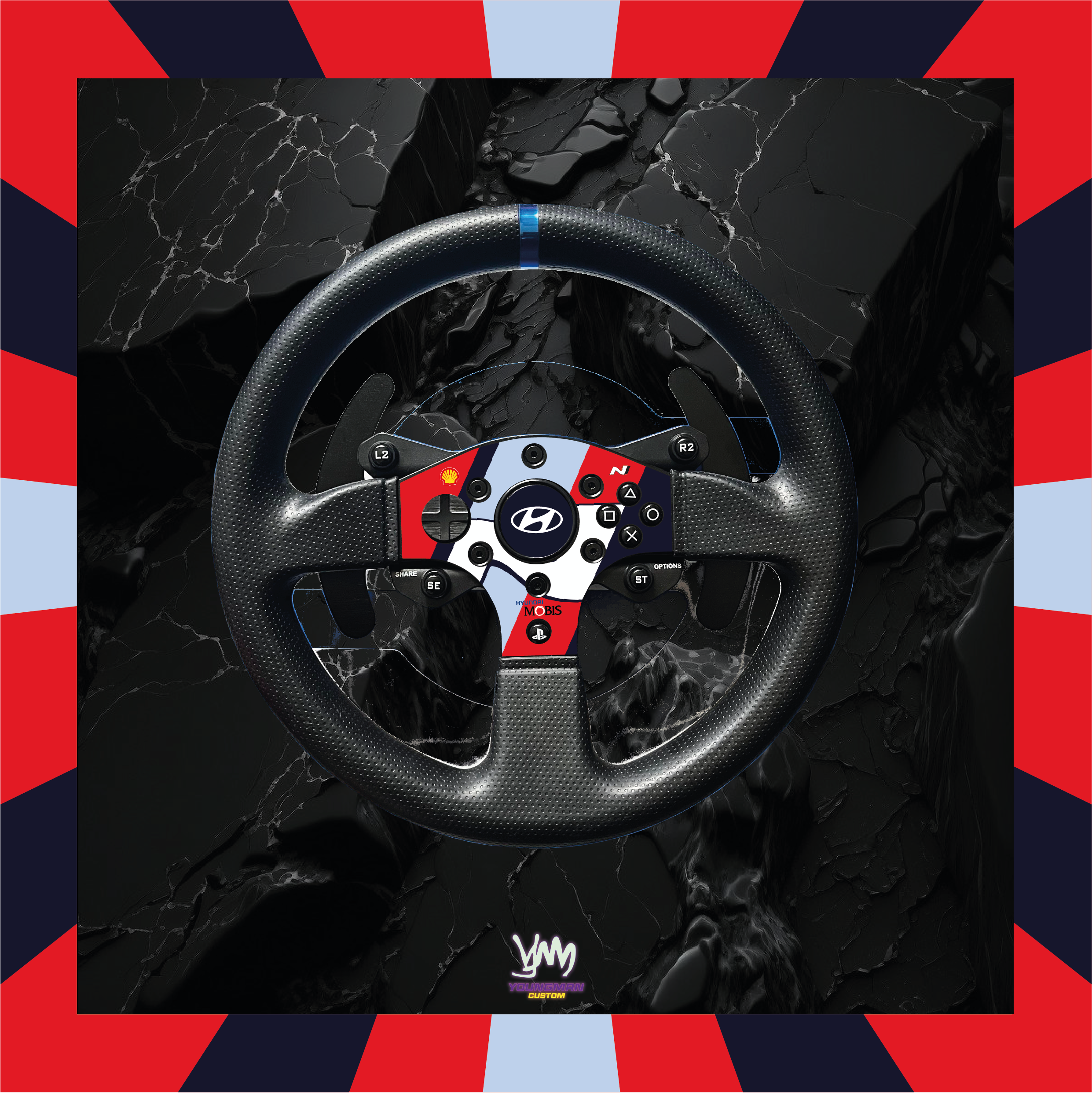 Stickers pour Thrustmaster T300 RS GT - Hyundai Motorsports