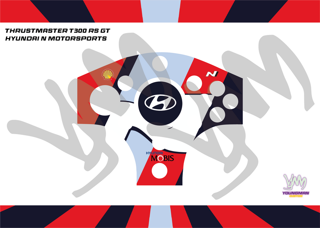 Stickers pour Thrustmaster T300 RS GT - Hyundai Motorsports