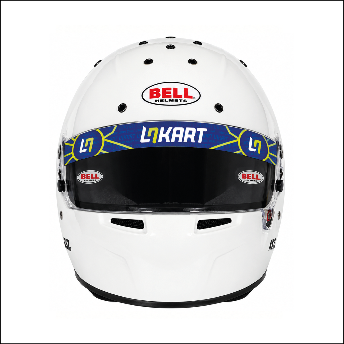 Autocollant bandeau de visière karting LN KART