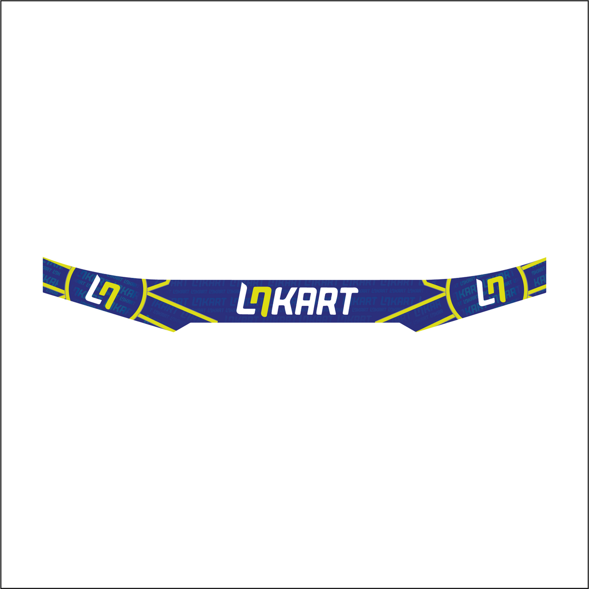 Autocollant bandeau de visière karting LN KART