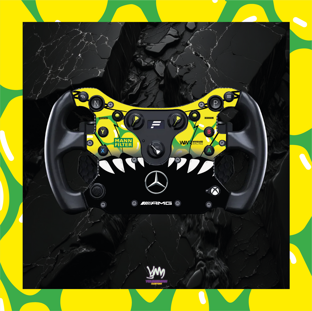 MANN Filter Mercedes AMG sticker for complete Fanatec CSL GT3 / CSL McLaren GT3 steering wheel