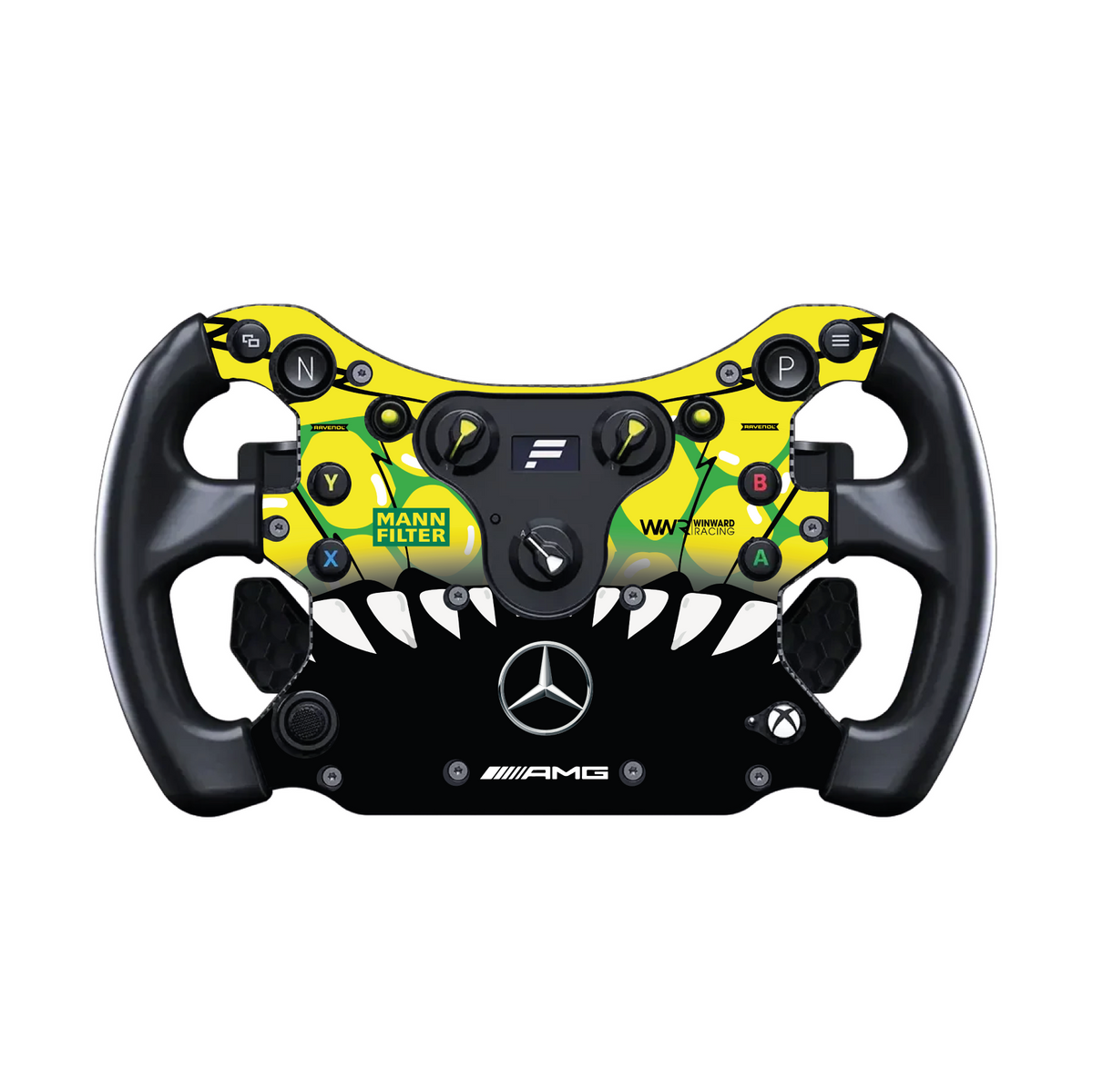 MANN Filter Mercedes AMG sticker for complete Fanatec CSL GT3 / CSL McLaren GT3 steering wheel