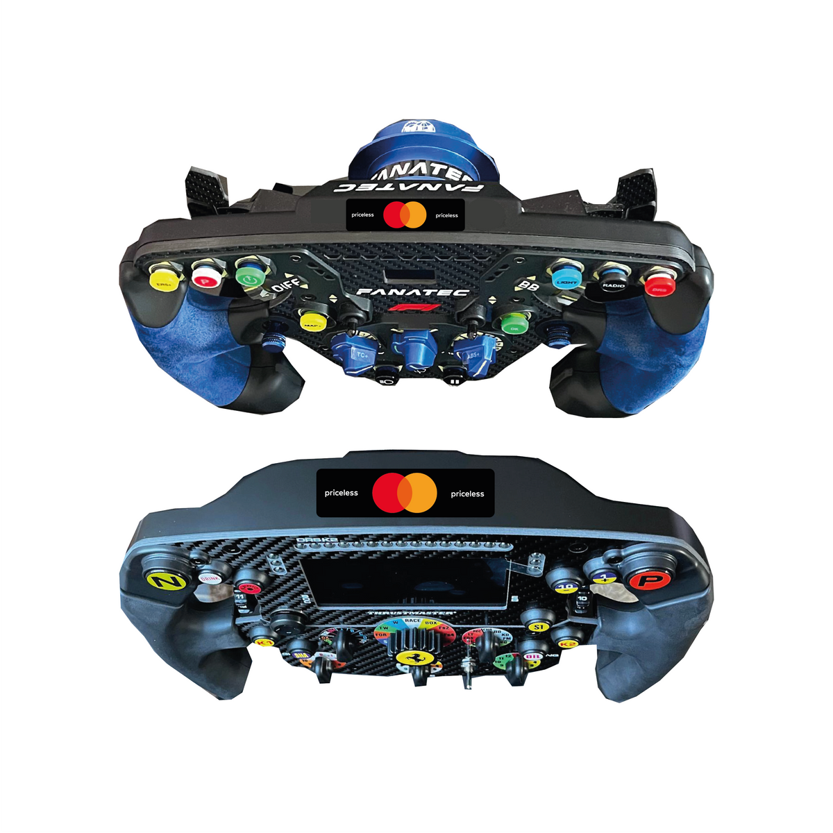 Sticker MasterCard McLaren pour le haut de volant SIM Racing
