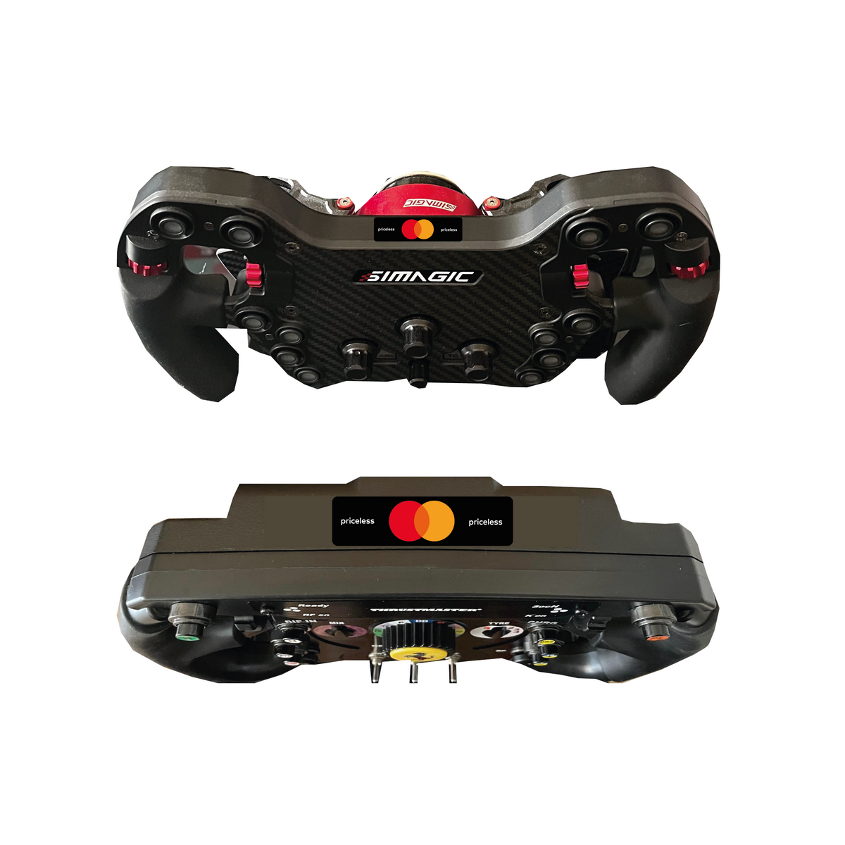 Sticker MasterCard McLaren pour le haut de volant SIM Racing