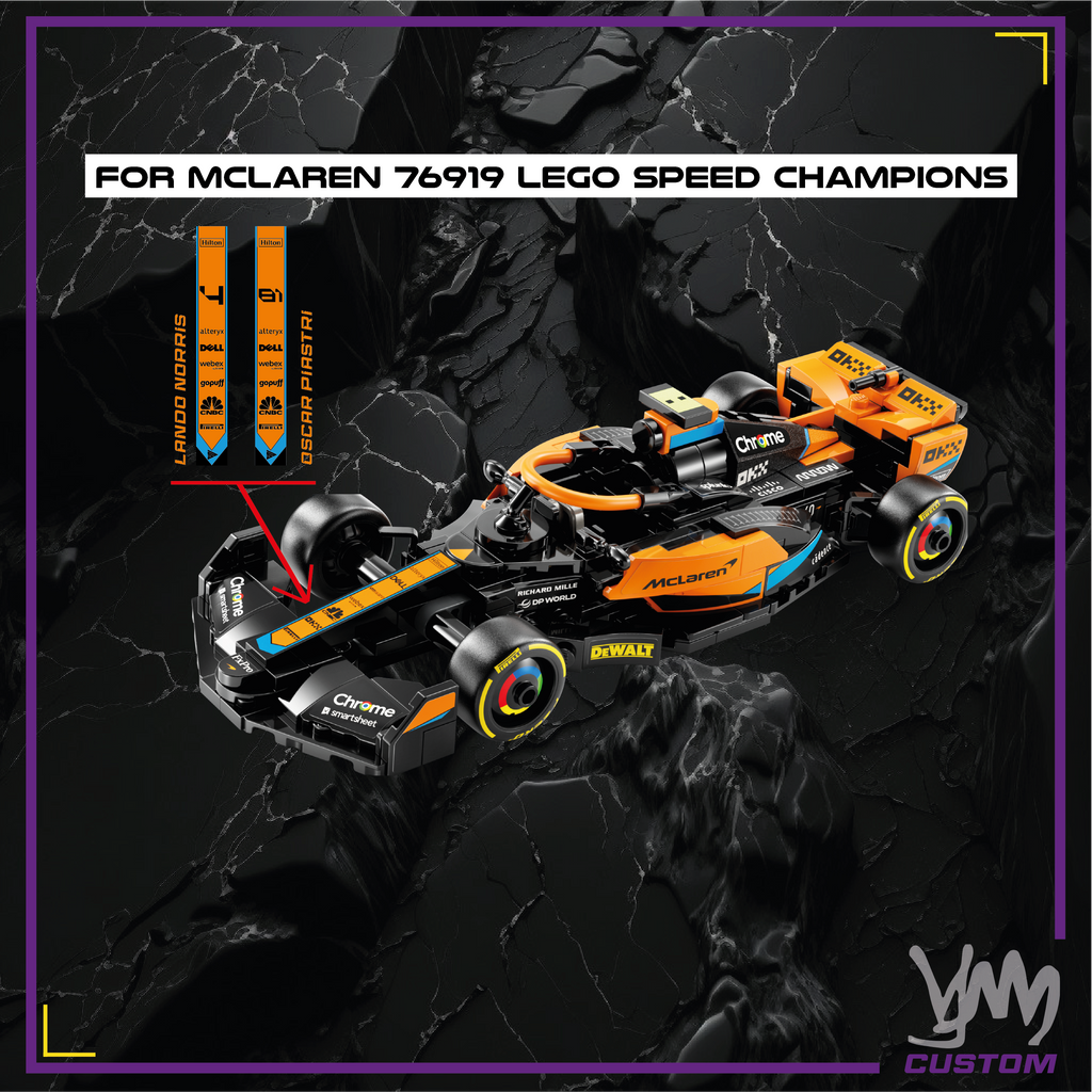 McLaren 2023 sticker pack for Lego Speed ​​Champion 76919