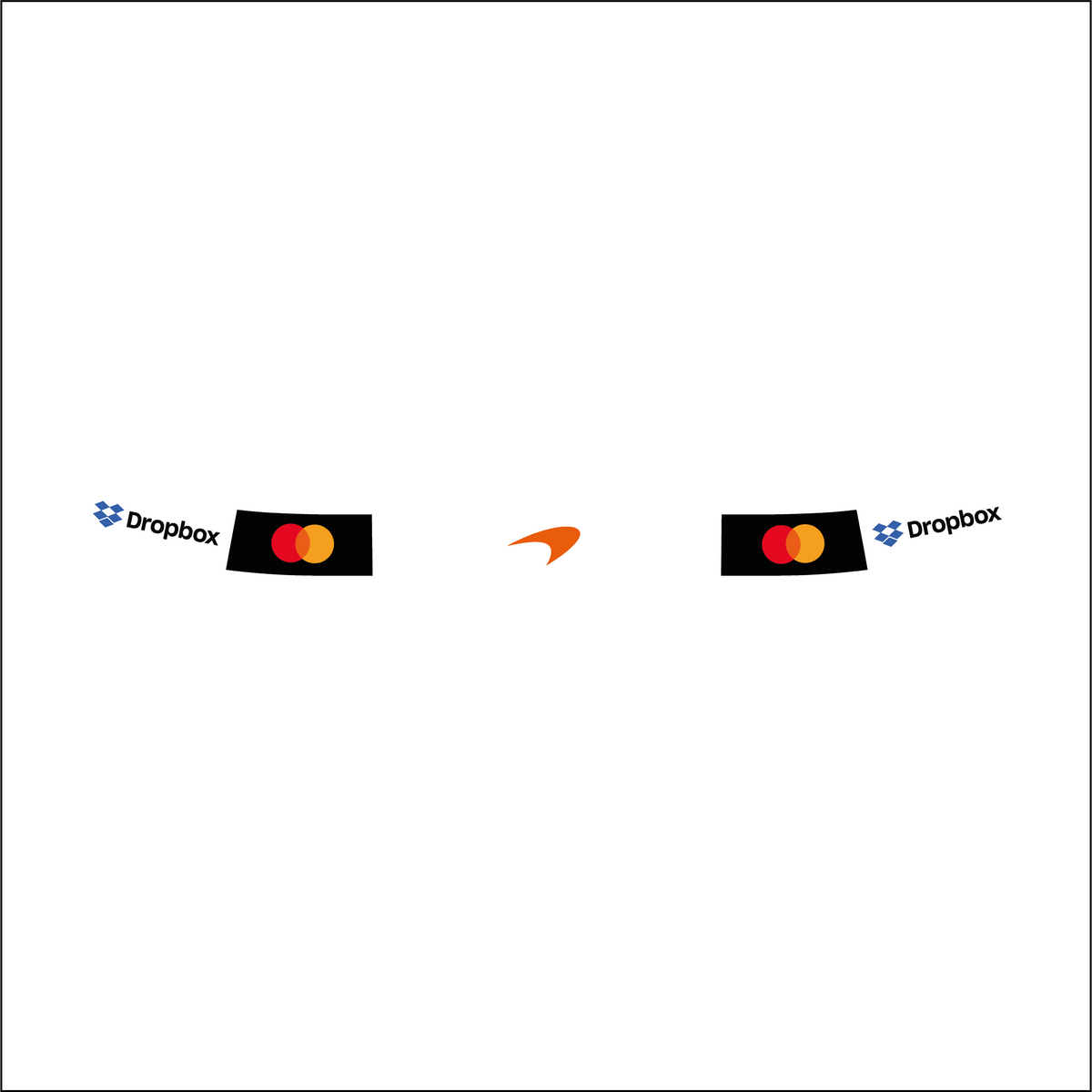 Autocollant bandeau de visière réplique casque McLaren F1