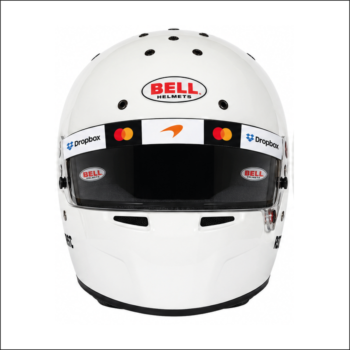 Autocollant bandeau de visière réplique casque McLaren F1