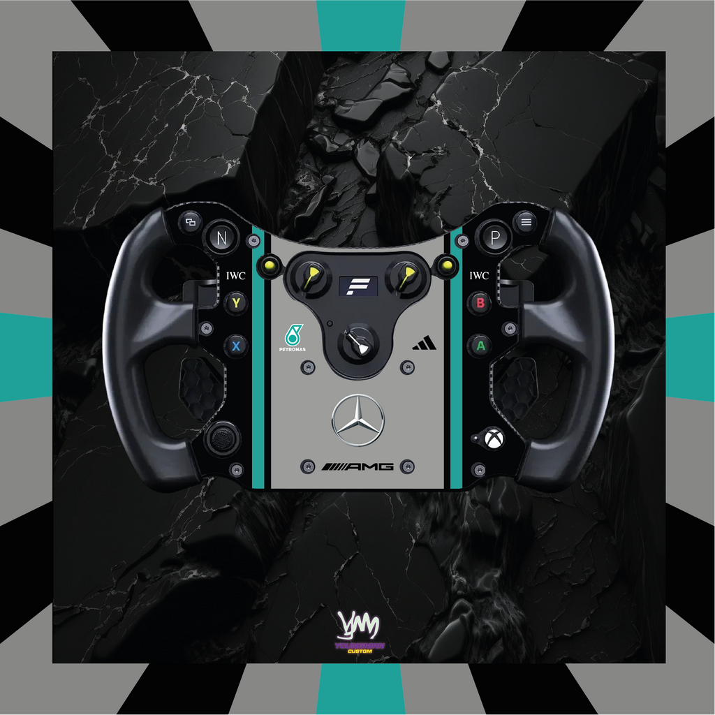 Autocollant Mercedes AMG Petronas pour volant complet Fanatec CSL GT3 / CSL McLaren GT3
