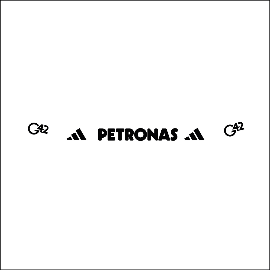 Autocollant bandeau de visière réplique casque Mercedes AMG Petronas