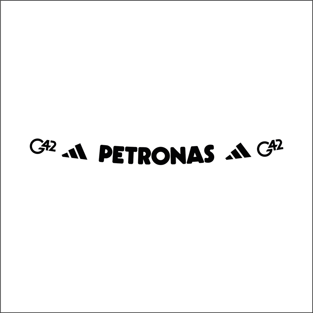 Autocollant bandeau de visière réplique casque Mercedes AMG Petronas