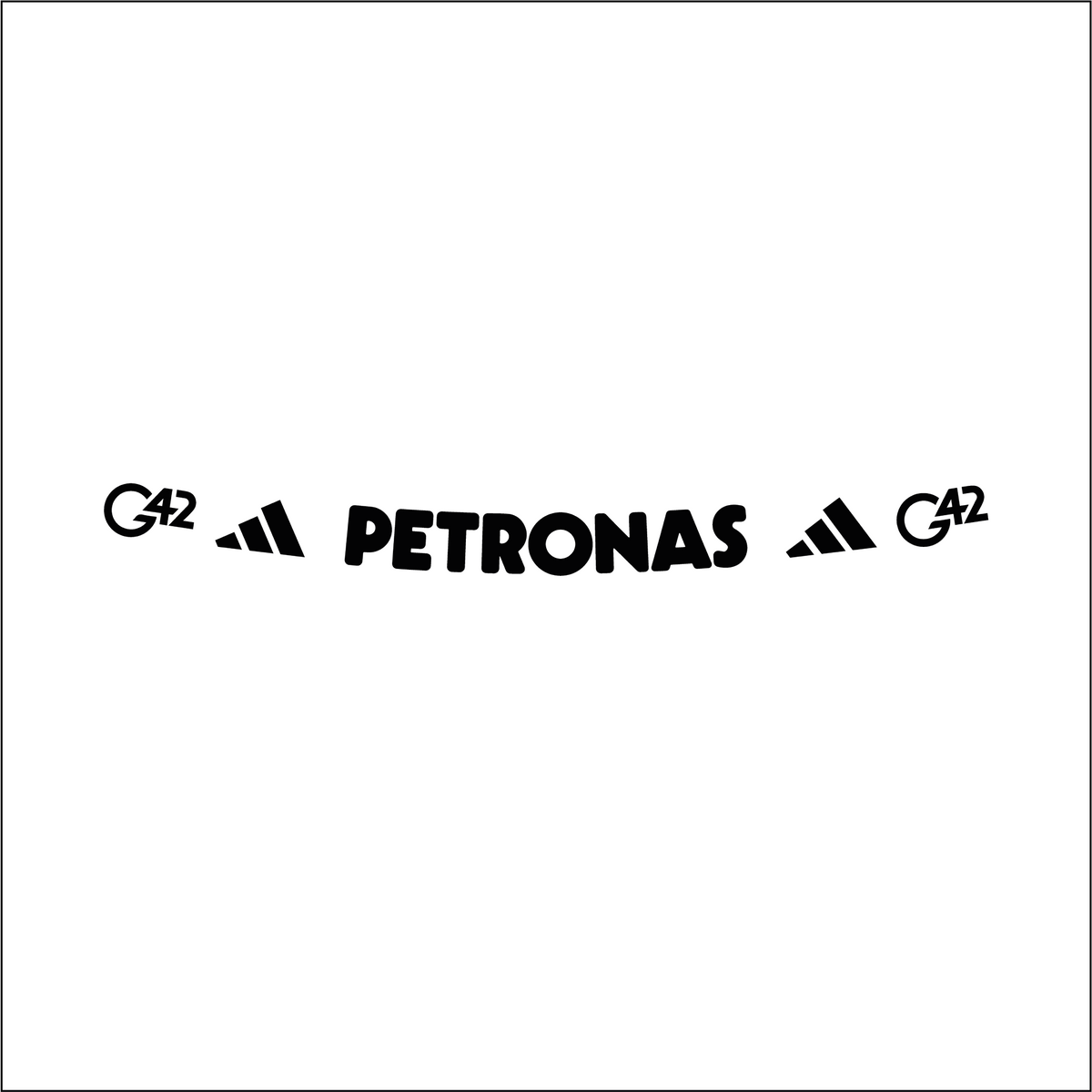 Autocollant bandeau de visière réplique casque Mercedes AMG Petronas