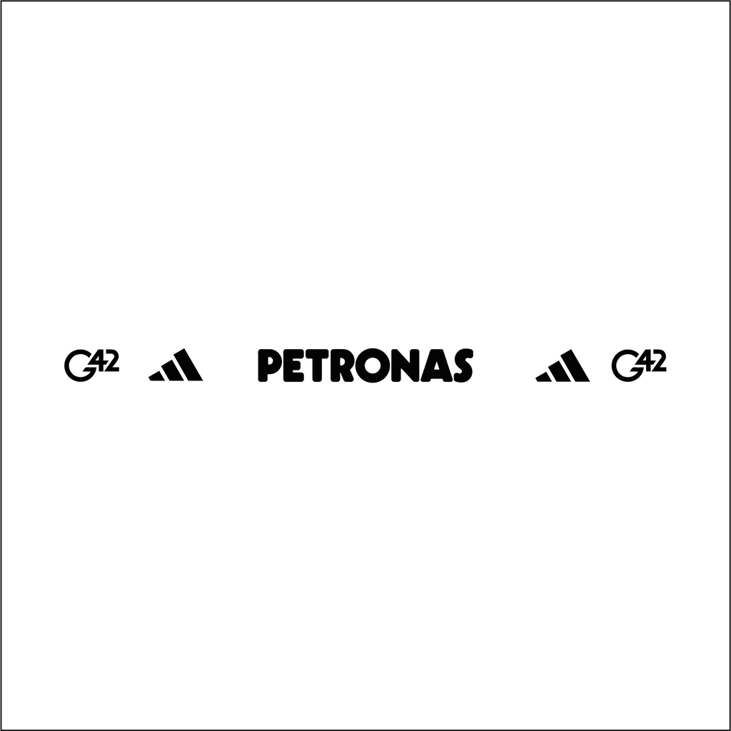 Autocollant bandeau de visière réplique casque Mercedes AMG Petronas