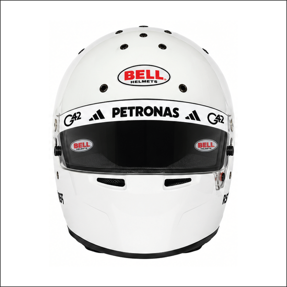 Autocollant bandeau de visière réplique casque Mercedes AMG Petronas