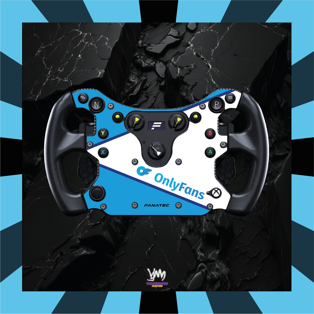 Audi OnlyFans sticker for Fanatec CSL GT3 / CSL McLaren GT3 complete steering wheel