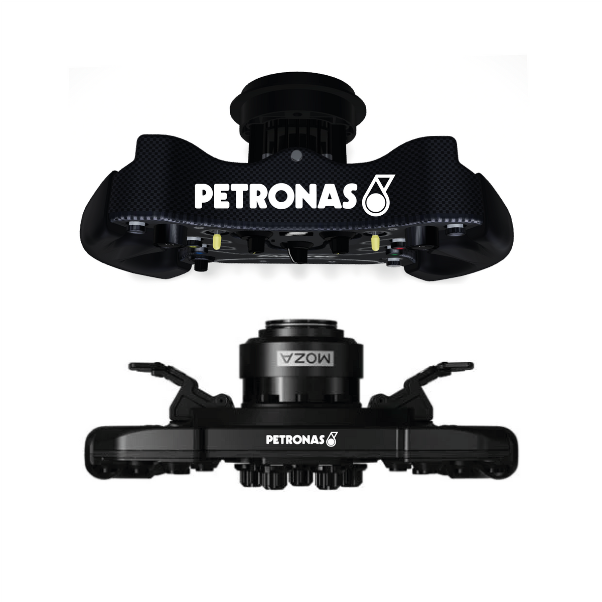 Petronas sticker for the top of a SIM racing steering wheel