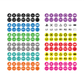Stickers for PlayStation steering wheel buttons / SIM Racing / Button box labels