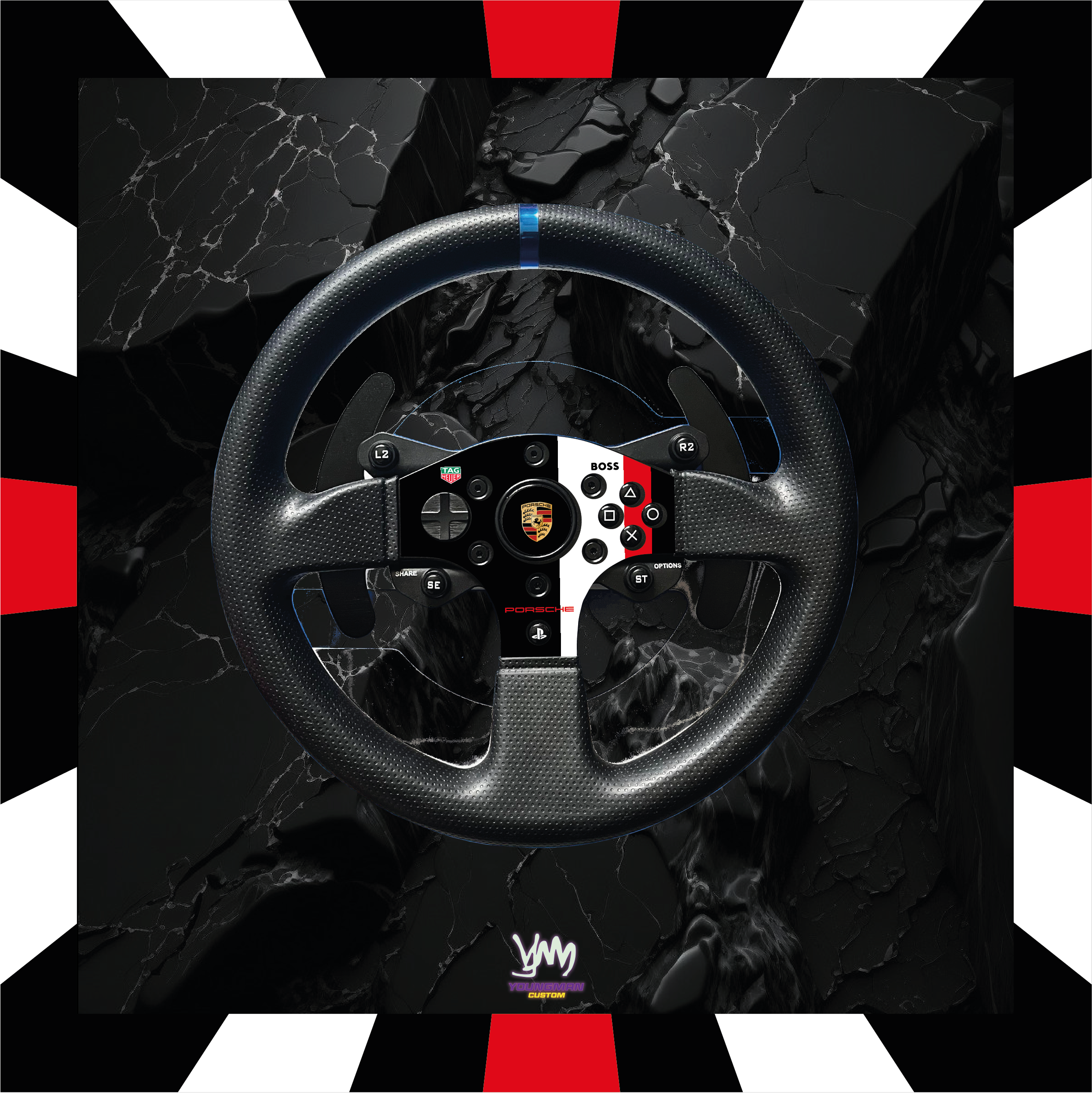 Stickers pour Thrustmaster T300 RS GT - Porsche Motorsports