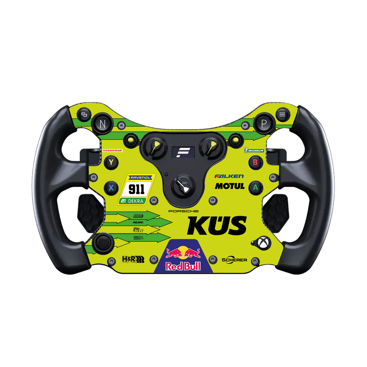 Autocollant Porsche Manthey Grello pour volant complet Fanatec CSL GT3 / CSL McLaren GT3