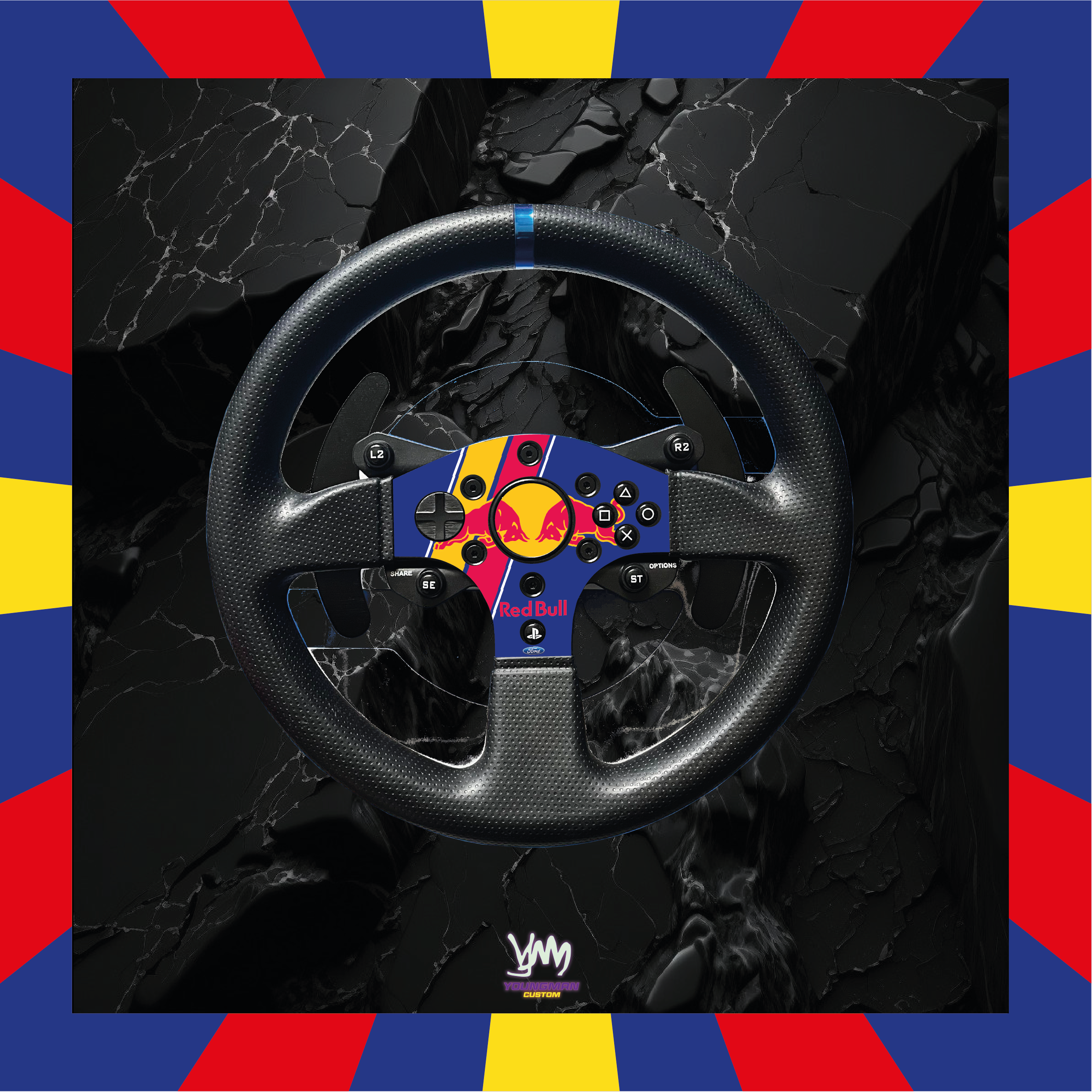 Stickers pour Thrustmaster T300 RS GT - RedBull Racing