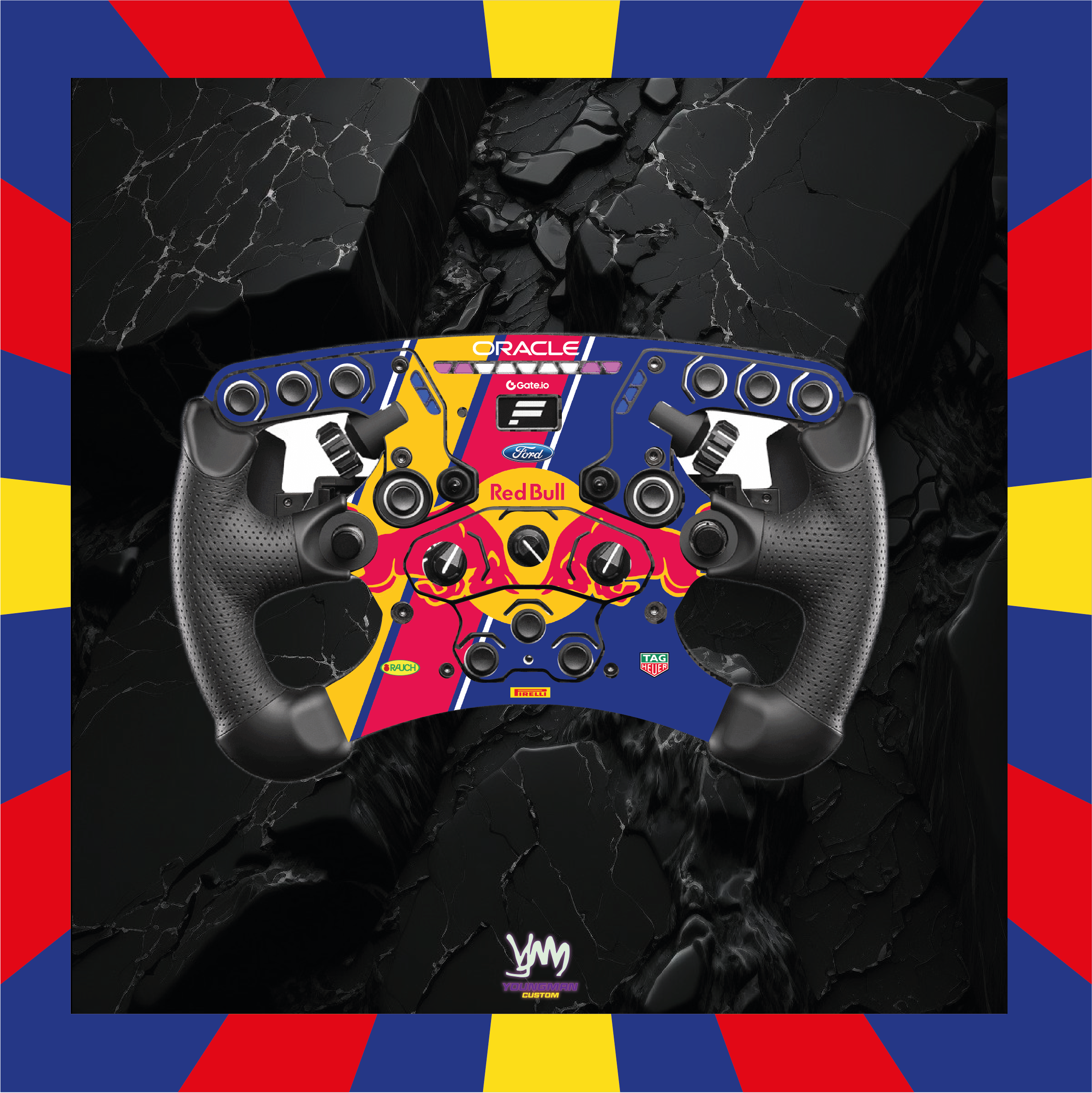 Stickers pour volant complet Fanatec Formula Clubsport 2.5 - RedBull Racing