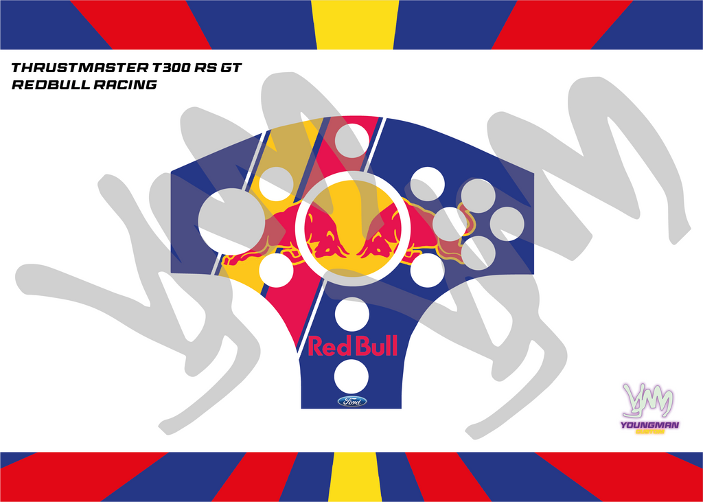 Stickers pour Thrustmaster T300 RS GT - RedBull Racing
