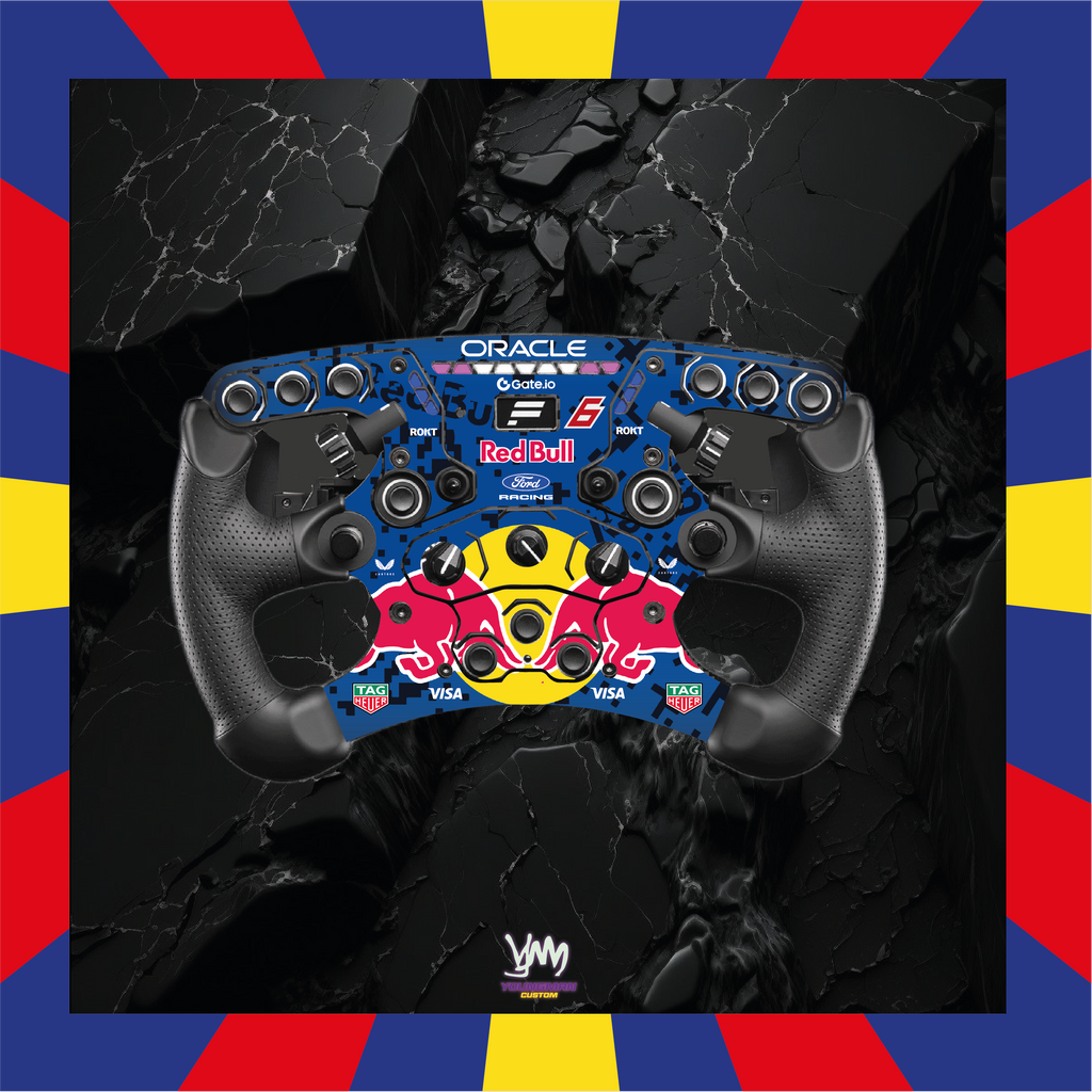 Stickers pour volant complet Fanatec Formula Clubsport 2.5 - RedBull Racing Ford 2026