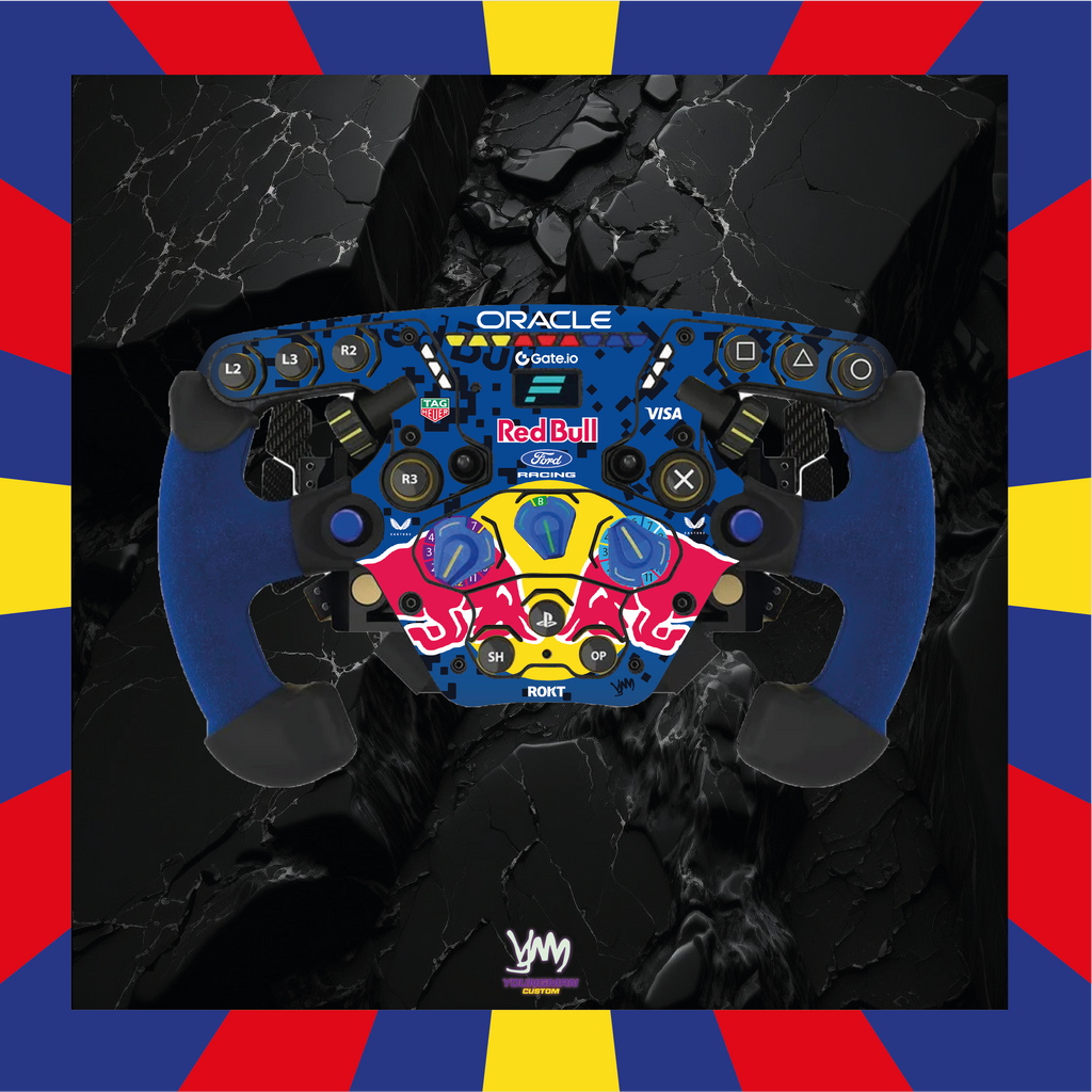 Stickers for complete Fanatec Podium steering wheel - RedBull Racing Ford 2026